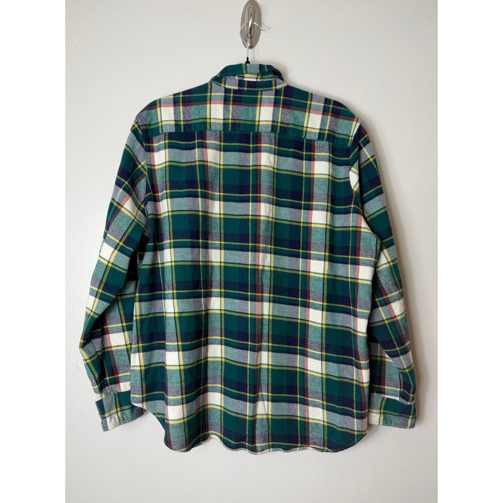 FRANK & EILEEN Shirt XL Eileen Relaxed Button Up Green Red Tartan Plaid Flannel - Picture 2 of 13